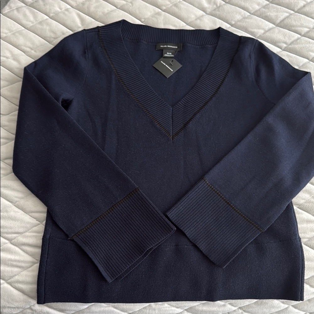 Club Monaco  Navy Vikki Sweater
